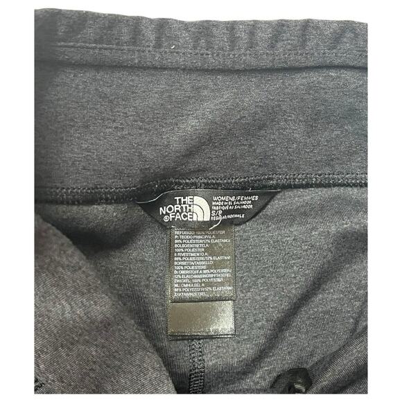 The North Face Leggings Womens S Ankle Pants Logo Stretch Pull On Yoga Gray - Picture 4 of 11